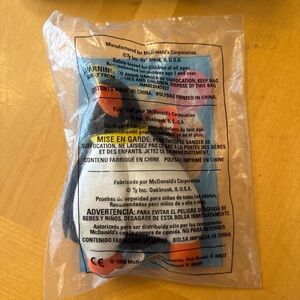 McDonald's Blue and Red Toy Packaging